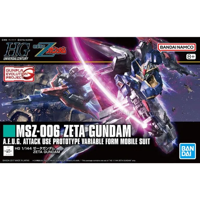 [4573102556110] GUNDAM HGUC -203- MSZ-006 Zeta Gundam [Gunpla Evolution Project] 1/144