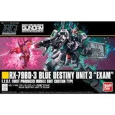 [4573102609595] GUNDAM HGUC -209- RX-79BD-3 Blue Destiny Unit 3 'EXAM' 1/144