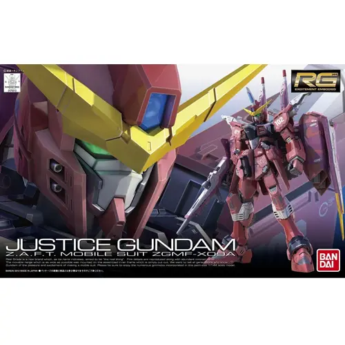 [4573102616159] GUNDAM RG -09- ZGMF-X09A Justice Gundam 1/144