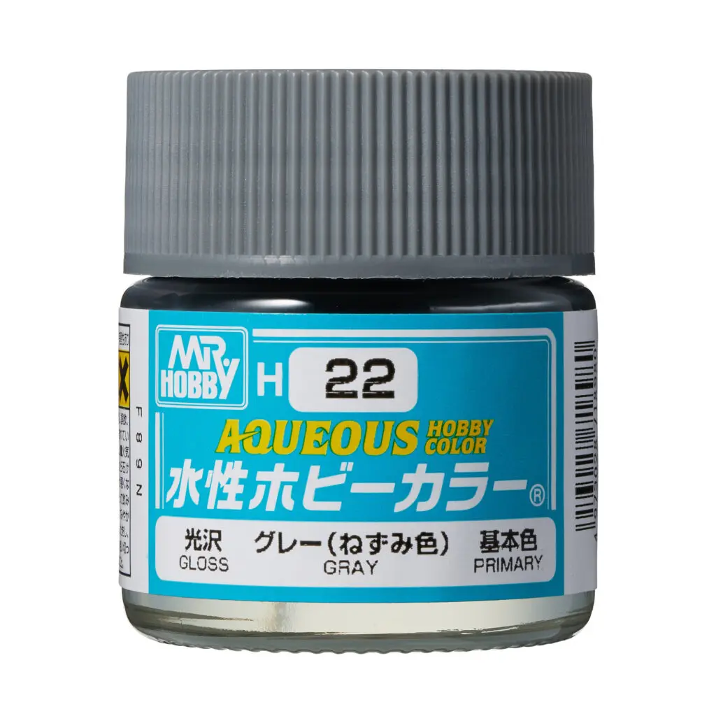 [GSI-H022] AQUEOUS -H022- Gloss Gray (Mr Hobby) 10ml