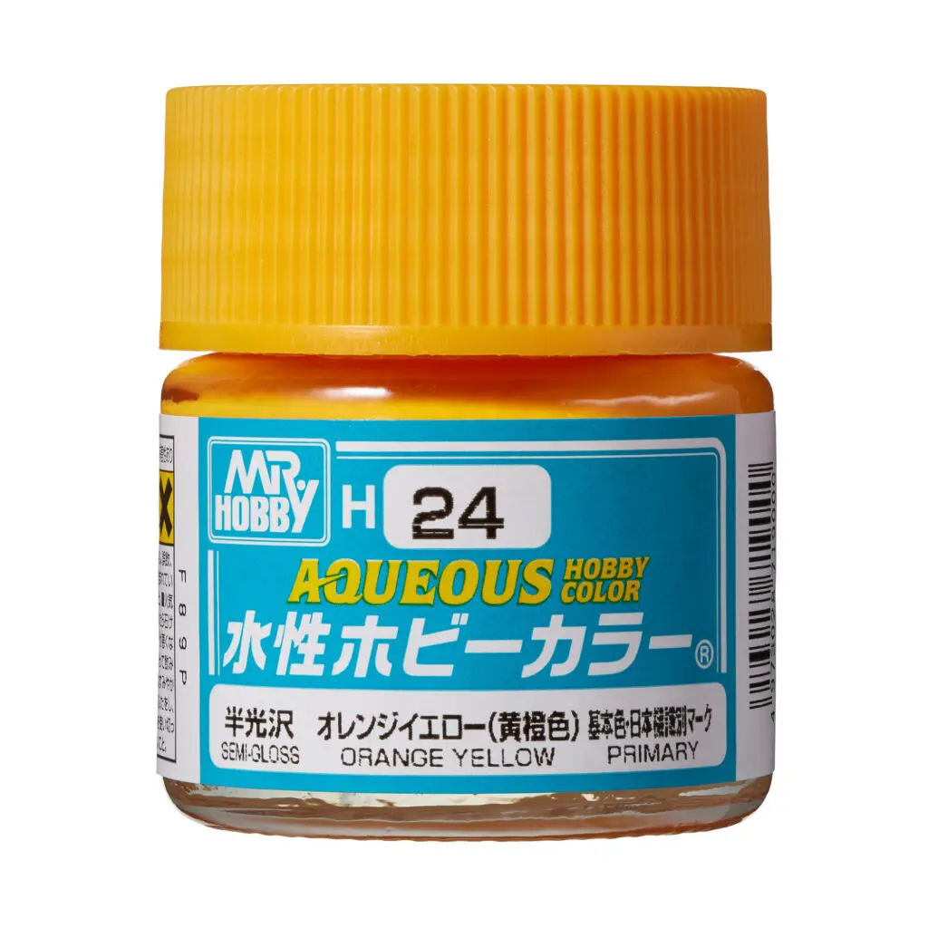 [GSI-H024] AQUEOUS -H024- Semi-Gloss Orange Yellow (Mr Hobby) 10ml
