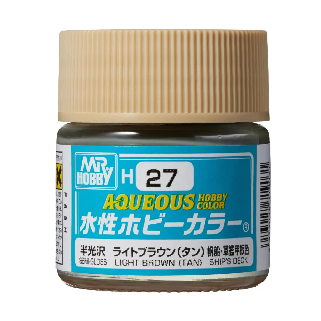 [GSI-H027] AQUEOUS -H027- Semi-Gloss Light Brown TAN (Mr Hobby) 10ml