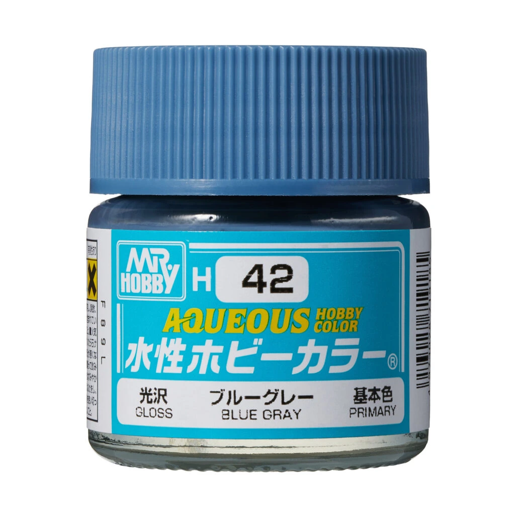 [GSI-H042] AQUEOUS -H042- Gloss Blue Gray (Mr Hobby) 10ml