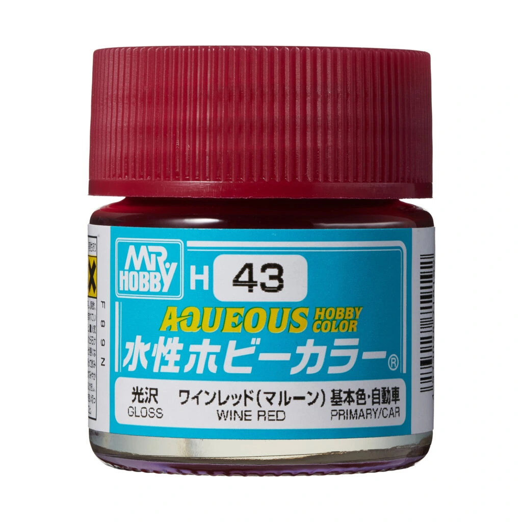 [GSI-H043] AQUEOUS -H043- Gloss Wine Red (Mr Hobby) 10ml