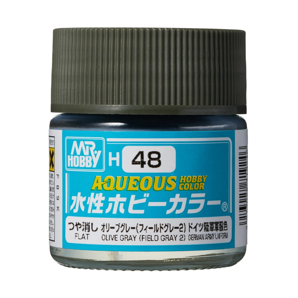 [GSI-H048] AQUEOUS -H048- Flat Olive Gray - Field Gray 2(Mr Hobby) 10ml