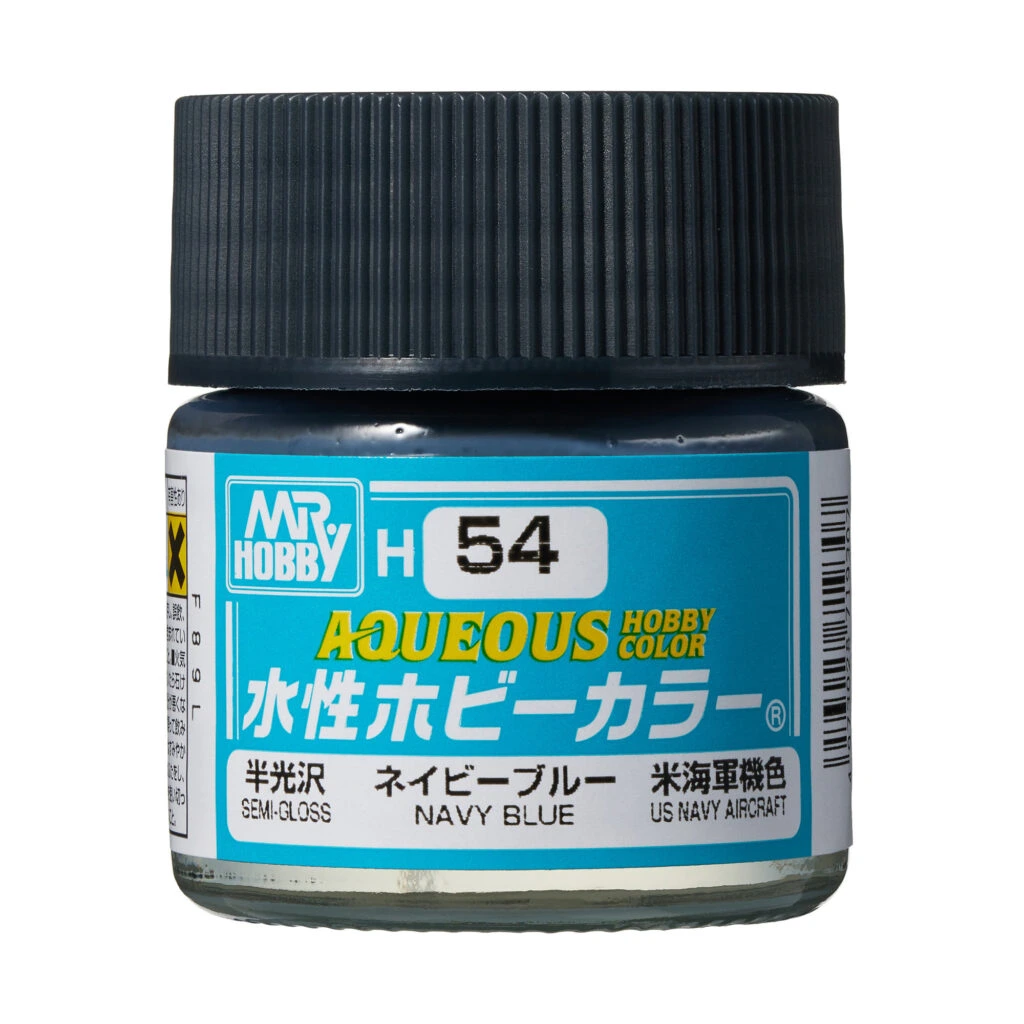 [GSI-H054] AQUEOUS -H054- Semi-Gloss Navy Blue (Mr Hobby) 10ml