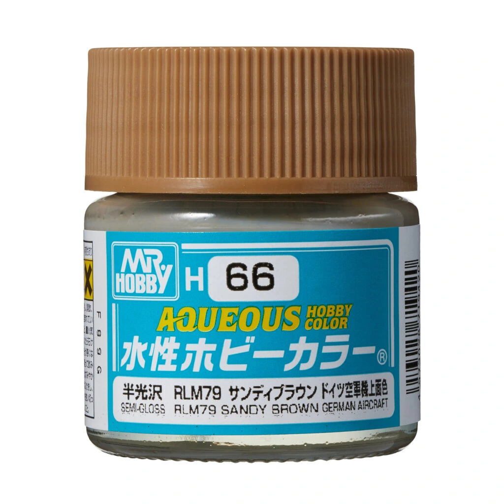 [GSI-H066] AQUEOUS -H066- Semi-Gloss RRLM79 Sandy Brown German Aircraft (Mr Hobby) 10ml