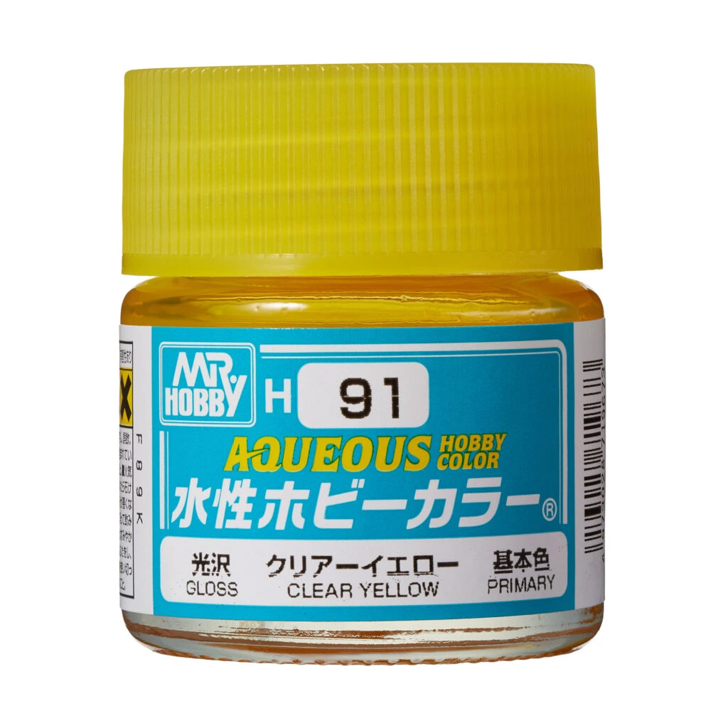 [GSI-H091] AQUEOUS -H091- Gloss Clear Yellow (Mr Hobby) 10ml