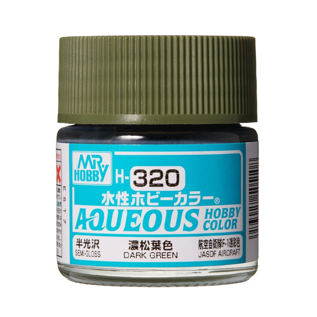 [GSI-H320] AQUEOUS -H320- Semi-Gloss Dark Green  (Mr Hobby) 10ml